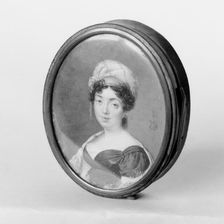 Box with portrait of a lady, 1817. Creator: Unknown