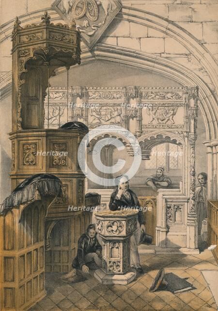 'Boxgrove Church, Sussex', 19th century. Creator: Unknown.