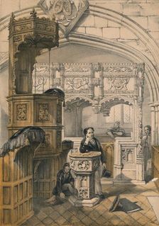 Boxgrove Church, Sussex 19th century. Creator: Unknown