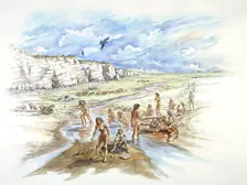 Boxgrove Quarry, Prehistoric, (c1990-2010). Artist: Ivan Lapper