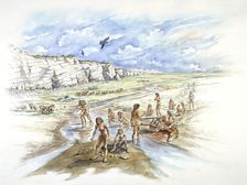 Boxgrove Quarry, Prehistoric, (c1990-2010). Artist: Ivan Lapper