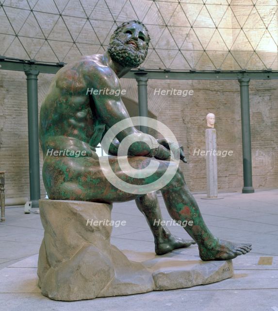 'Boxer of Thermonr', Hellenistic bronze statue, c1st Century AD. Artist: Lysippos