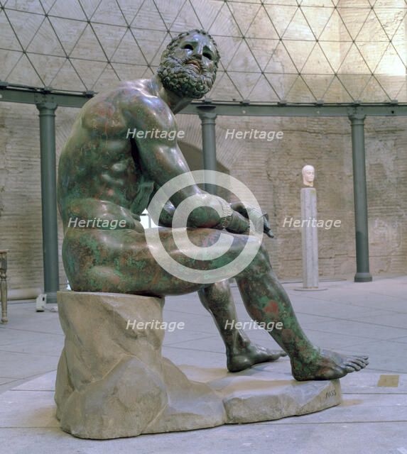 'Boxer of Thermonr', Hellenistic bronze statue, c1st Century AD. Artist: Lysippos