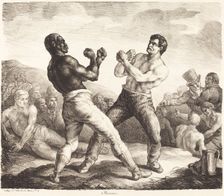 Boxeurs (The Boxers), 1818. Creator: Theodore Gericault