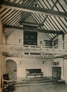 Boxhurst Farm, Kent: End of Dance Room. Restored and converted by Oliver Hill c1928