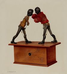 Boxing Negroes, c. 1939. Creator: Owen Middleton