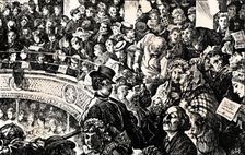 Boxing Night. Pen Drawing on Wood c1890, (1923). Artist: Luke Fildes