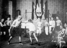 Boxing class in Joe Edward's School, Berlin, between c1910 and c1915. Creator: Bain News Service