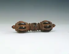 Boxwood vajra, Tibet, 18th century. Creator: Unknown
