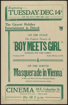 Boy Meets Girl, Detroit, [193-]. Creator: Unknown