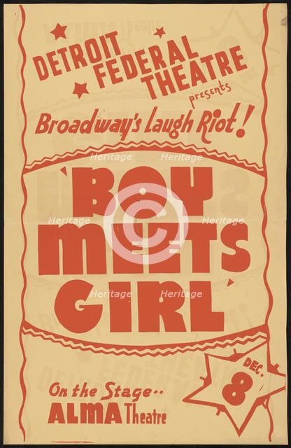 Boy Meets Girl, Detroit, [193-]. Creator: Unknown.