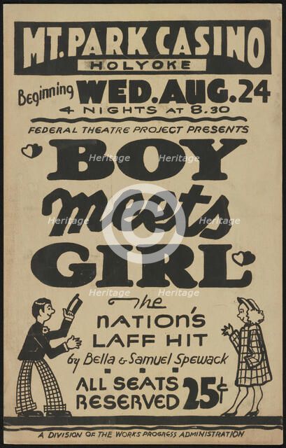 Boy Meets Girl, Holyoke, MA, 1938. Creator: Unknown.