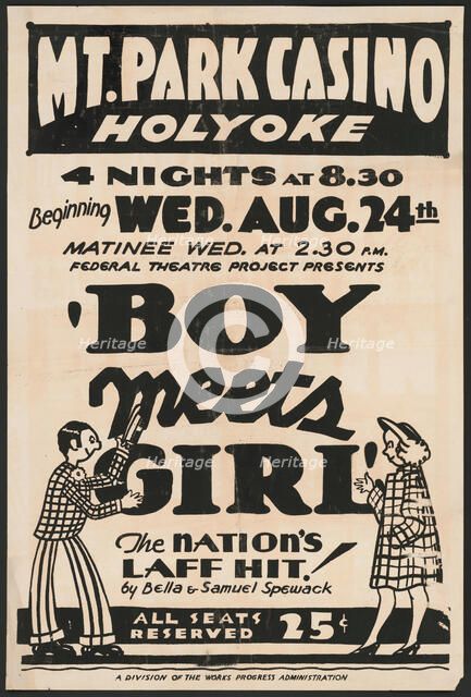 Boy Meets Girl, Holyoke, MA, 1938. Creator: Unknown.