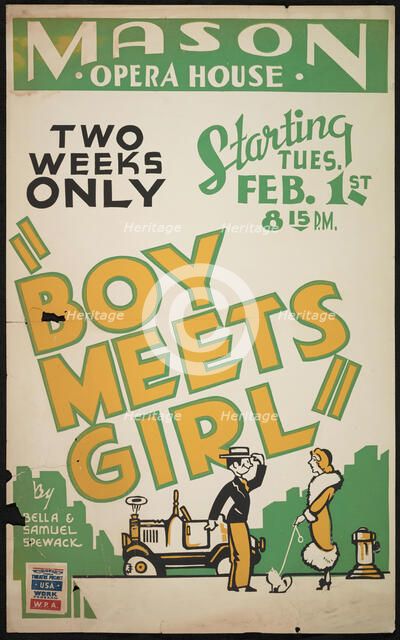 Boy Meets Girl, Los Angeles, 1938. Creator: Unknown.