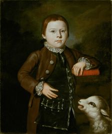 Boy of Hallett Family with Lamb, 1766/76. Creator: Unknown