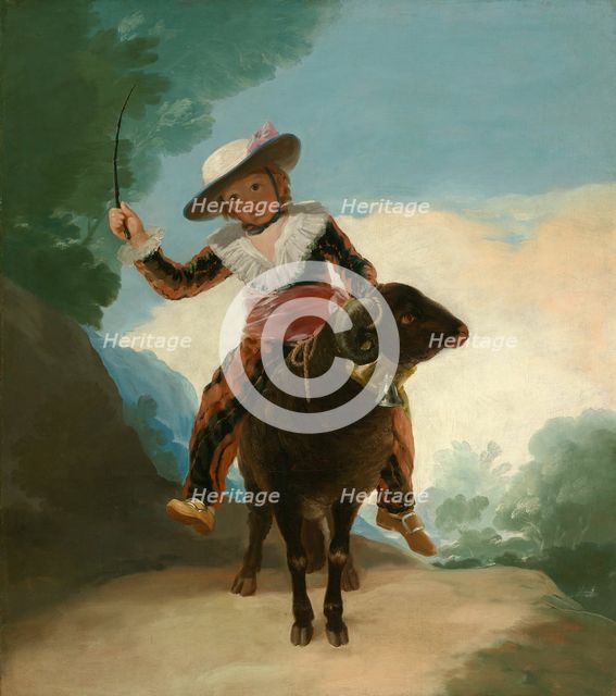 Boy on a Ram, 1786/87. Creator: Francisco Goya.