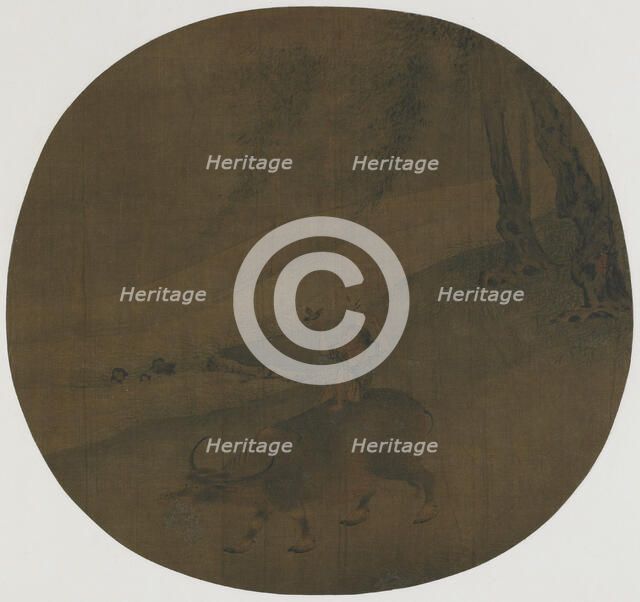 Boy on a water buffalo, Ming dynasty, 16th-17th century. Creator: Qin Shunyou.