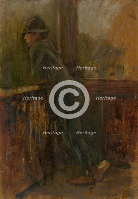 Boy on the Porch, 1895-1900. Creator: Ladislav Mednyanszky.