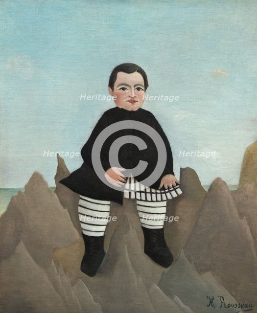 Boy on the Rocks, 1895/1897. Creator: Henri Rousseau.