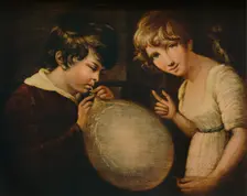 Boy and Girl with a Bladder c18th century. Artist: William Tate
