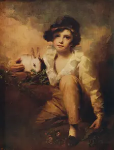 Boy and Rabbit 1814, (c1915). Artist: Henry Raeburn