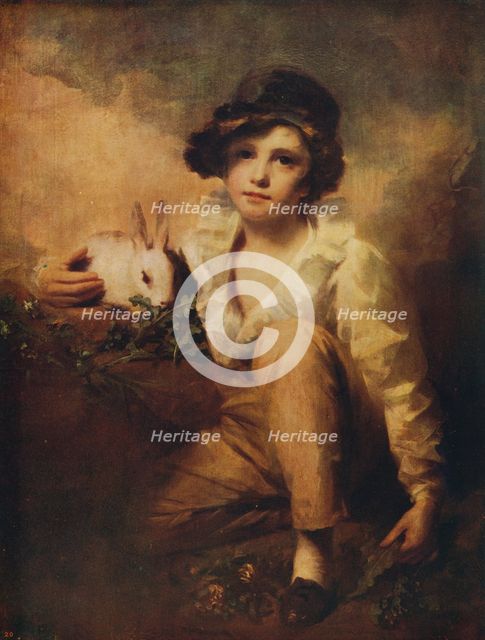 'Boy and Rabbit', 1814, (c1915). Artist: Henry Raeburn.
