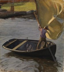 Boy and Sail, 1902. Creator: Magnus Enckell