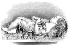 "Boy Asleep", sculpture, by Alexander Munro, in the Royal Academy Exhibition, 1864. Creator: Unknown