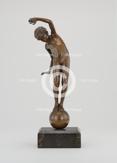 Boy Balancing on a Ball, model 1888, cast probably c. 1905. Creator: Johannes Götz.