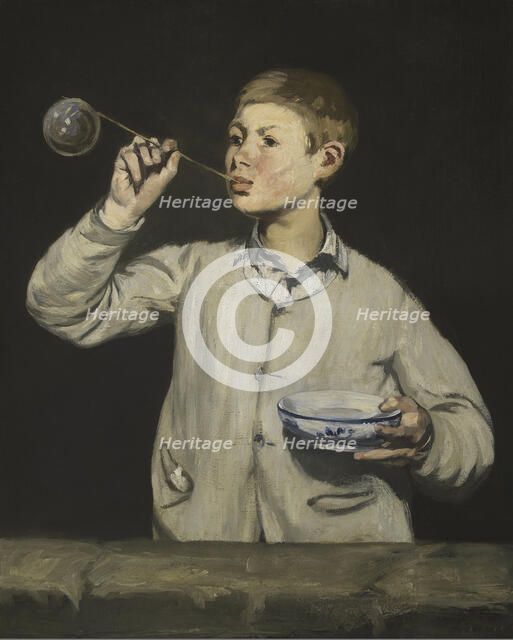 Boy Blowing Bubbles. Artist: Manet, Édouard (1832-1883)