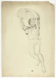 Boy Carrying Weight, n.d. Creator: Unknown