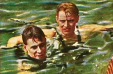 Boy Charlton of Australia, and Arne Borg of Sweden, 1928. Creator: Unknown