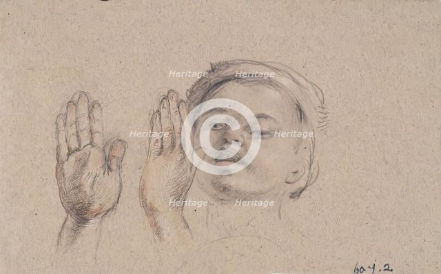 Boy Clapping Hands, c1825-1849. Creator: William Allan.