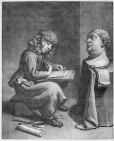 Boy Drawing a Bust of the Roman Emperor Vitellius, ca. 1665-75. Creator: Wallerant Vaillant