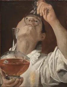 Boy Drinking, 1582-1583. Creator: Annibale Carracci (Italian, c. 1560-1609)