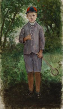 Boy, exercise, 1868. Creator: Adolf von Becker