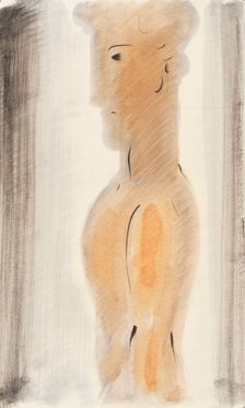 Boy Figure Side View, c1930. Creator: Schlemmer, Oskar (1888-1943)