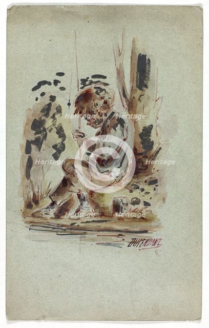 Boy Fishing, n.d. Creator: Dupenvant.