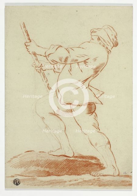 Boy Holding Staff, n.d. Creator: Andrea Lilio.