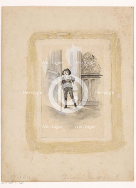 Boy in a doorway, 1870-1937. Creator: Willem Wenckebach.