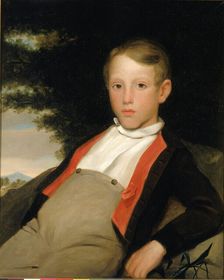 Boy in a Landscape, ca. 1840. Creator: Unknown