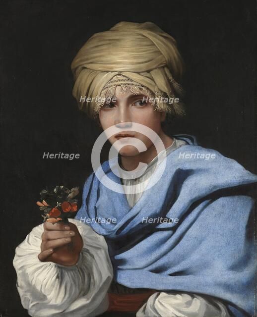 Boy in a Turban holding a Nosegay, 1658. Creator: Michiel Sweerts.