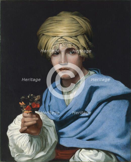 Boy in a Turban holding a Nosegay. Artist: Sweerts, Michiel (1618-1664)