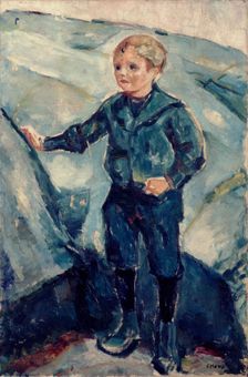 Boy in Blue, c1900. Creator: Edvard Munch