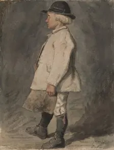 Boy in white shirt, 1865-1890. Creator: Carl Gustaf Hellqvist