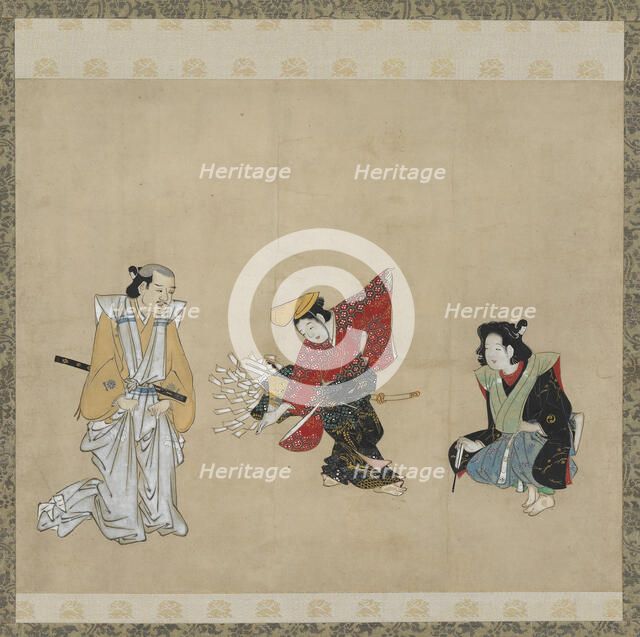 Boy performing a Narihira Dance, Edo period, late 17th century. Creator: Unknown.