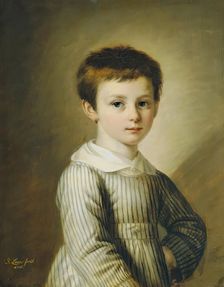 Boy portrait, 1826. Creator: Joseph Lavos