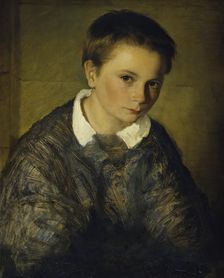 Boy portrait, undated. (c1860s). Creator: Eduard Kurzbauer