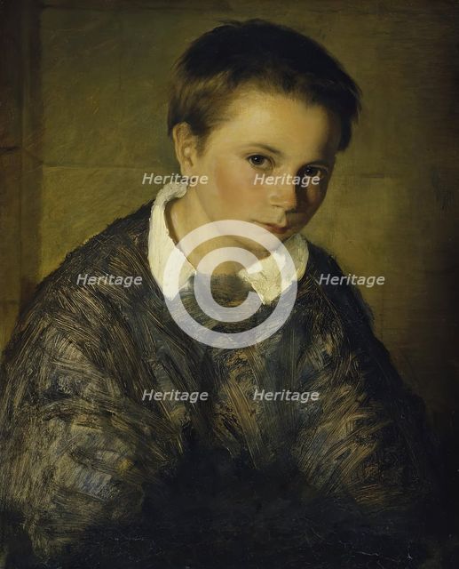 Boy portrait, undated. (c1860s). Creator: Eduard Kurzbauer.