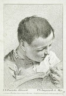 Boy Reading, 18th century. Creator: Franz Xaver Andreas Jungwierth